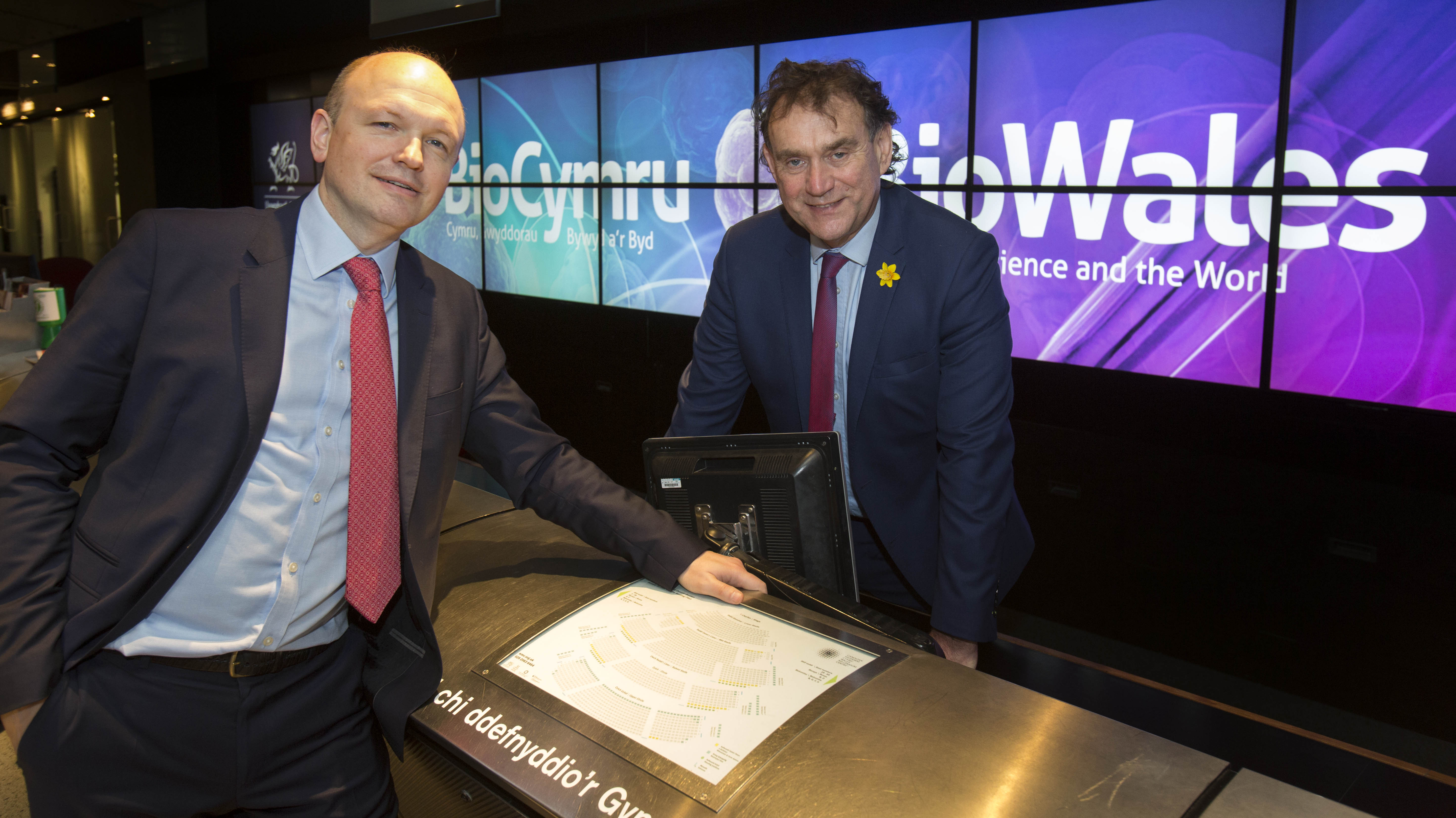 Marc Clement and Managing Director of Pfizer UK, Erik Nordkamp 